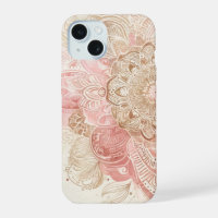 Rose Marron Crème Mandala Bohème Mode Bohème