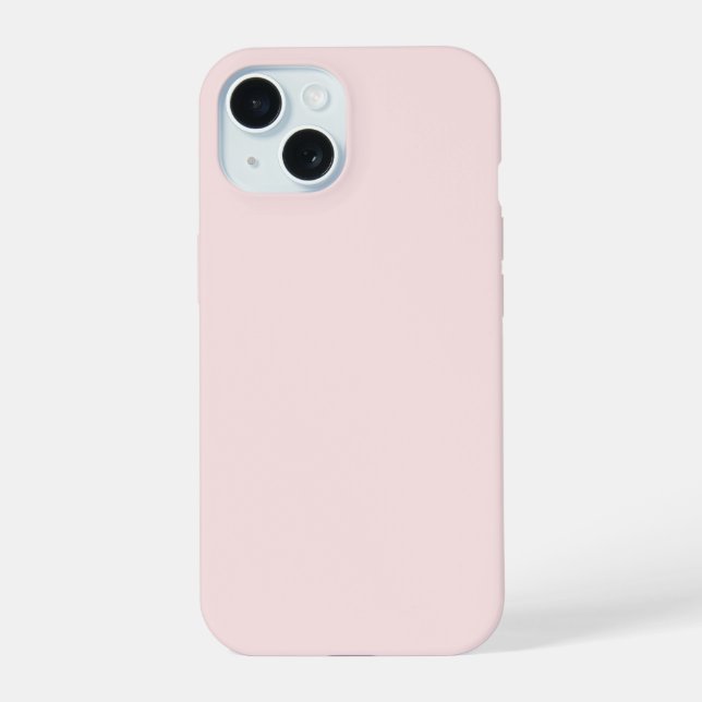Coque iPhone 15 Rose pâle (Verso)