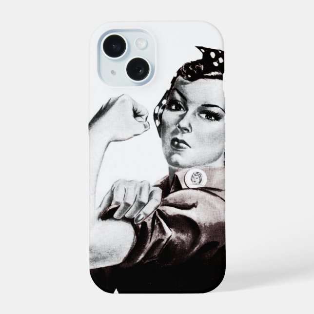Coque iPhone 15 Rosie le Coque-coque iphone de Riveter (Verso)
