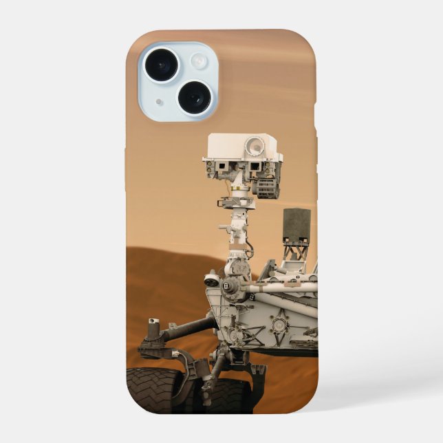 Coque iPhone 15 Rover Curiosity Du Laboratoire Scientifique Mars.  (Verso)