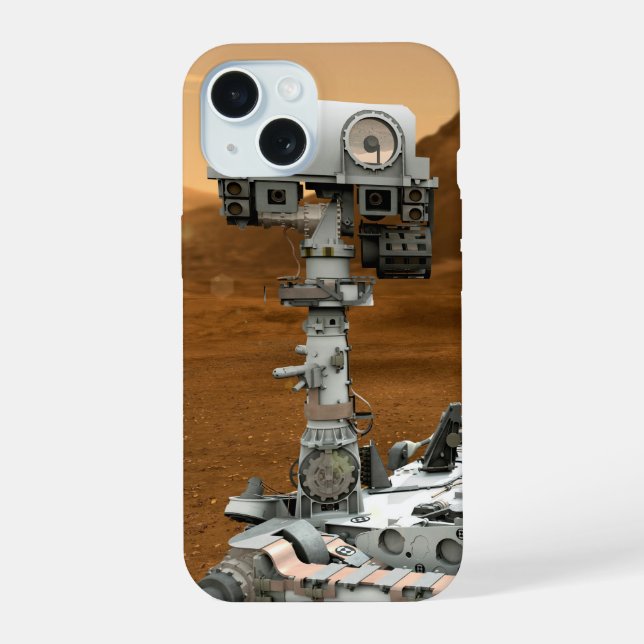 Coque iPhone 15 Rover Curiosity Du Laboratoire Scientifique Mars.  (Verso)