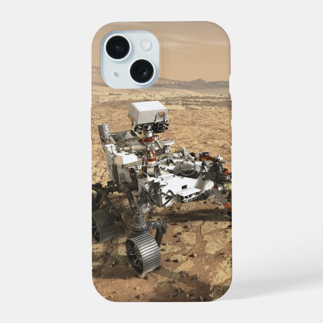 Coque iPhone 15 Rover Mars 2020 à la surface de Mars. (Verso)