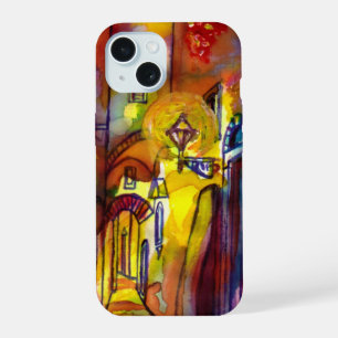 COQUE iPhone 15 RUE MÉDIÉVALE DE FLORENCE LA NUIT