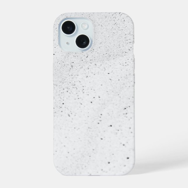 Coque iPhone 15 Sable blanc éclatant (Verso)