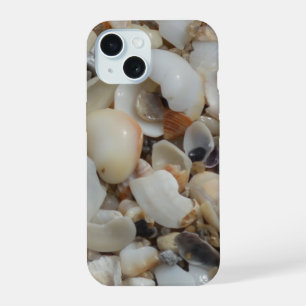 Coque iPhone 15 Sable de plage de Tiny Shells