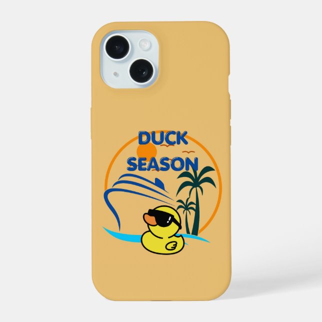 Coque iPhone 15 Saison du canard en caoutchouc (Verso)