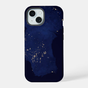 Coque iPhone 15 Satellite La Nuit Les Lumières De L'Australie.