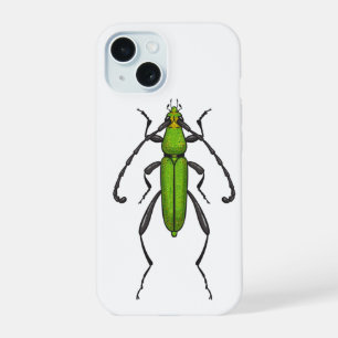 Coque iPhone 15 Scarabée vert