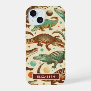 Coque iPhone 15 Seamlees d'alligator vintages