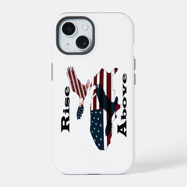 Coque iPhone 15 S'élever au-dessus  (Verso)