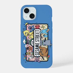 Coque iPhone 15 Sesame Sesame Copains de Sesame Doodle Signe