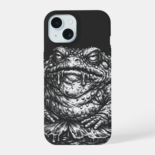 Coque iPhone 15 Sigil du Crapaud Hanté par BurnsInHell (Verso)