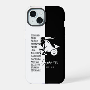 Coque iPhone 15 Signe du zodiaque Capricorne
