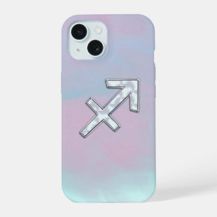 Coque iPhone 15 Signe du zodiaque Sagittaire sur décoration en nac