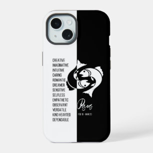 Coque iPhone 15 SIGNE Zodiaque Pisces