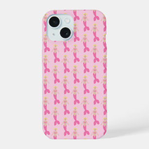 Coque iPhone 15 Sirène D'Imaginaire Rose