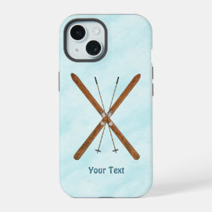 Coque iPhone 15 Skis de fond sur un étui OtterBox pour iPhone enne