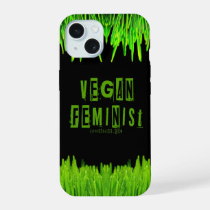 Coque iPhone 15 SlipperyJoe's veganisme féministe attire l'attenti