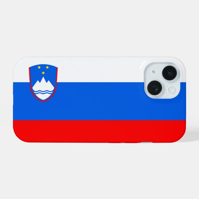 Coque iPhone 15 Slovénie (Verso Horizontal)