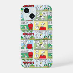 Coque iPhone 15 Snoopy et ses frères Andy et Olaf