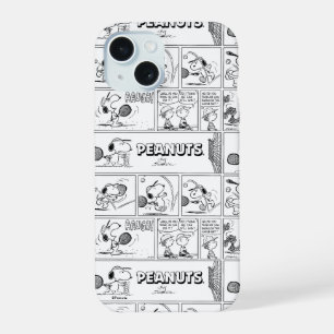 Coque iPhone 15 Snoopy Joue Au Tennis