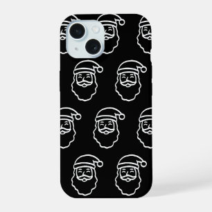 Coque iPhone 15 Sourire avec le Père Noël