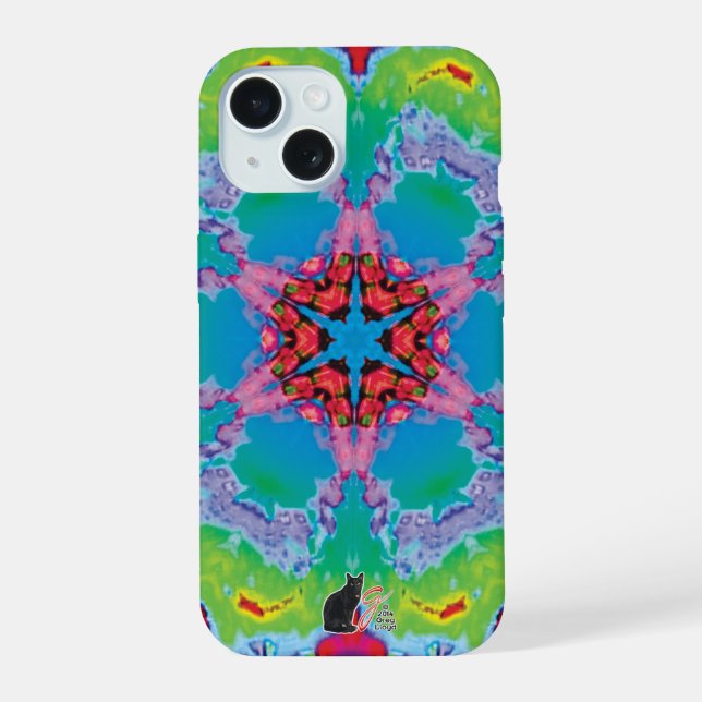 Coque iPhone 15 Stemma Kaléidoscope (Verso)