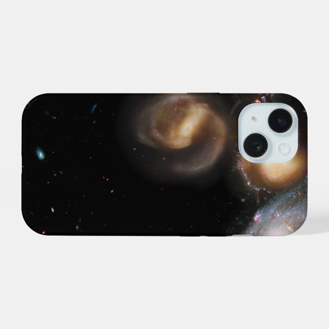Coque iPhone 15 Stephan's Quintet Galaxies (Verso Horizontal)