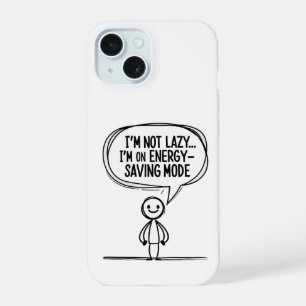 Coque iPhone 15 Stick Sarcastique - Économie d'énergie