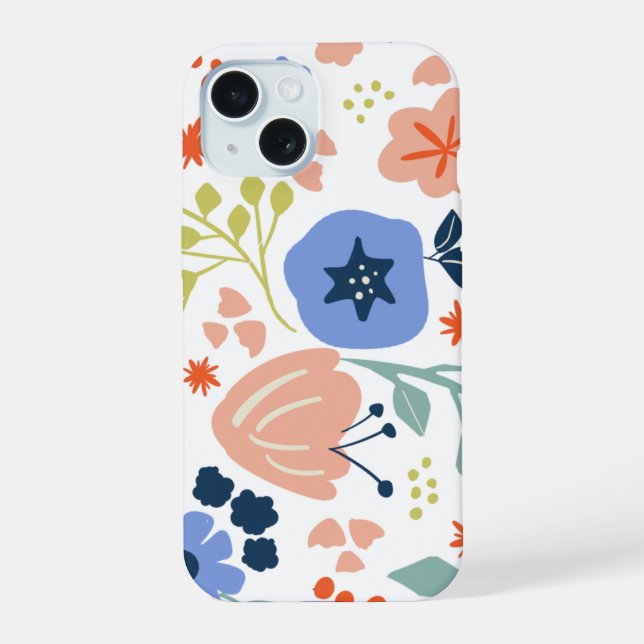 Coque iPhone 15 Stylisé Scandi 052 (Verso)
