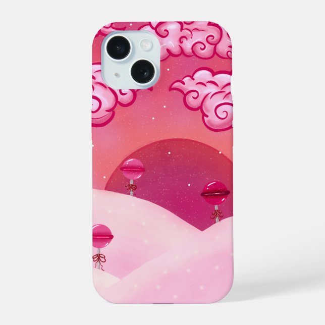 Coque iPhone 15 Sucettes et jolis nuages (Verso)