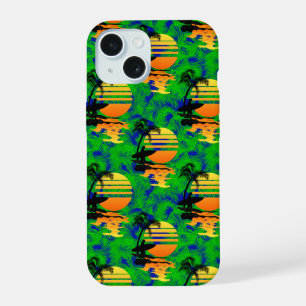 Coque iPhone 15 Surf au coucher du soleil