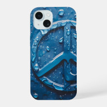 Symbole de paix Blue Water Droplets Téléphone Case