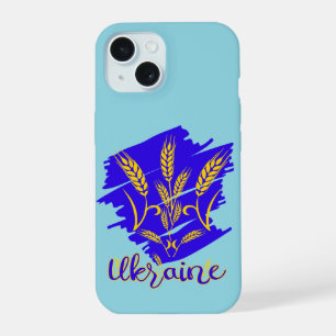 Coque iPhone 15 Symbole national ukrainien tryzub fait d'oreille d