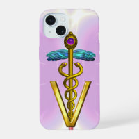 SYMBOLE VÉTÉRINAIRE DE CADUCE D'OR Lilac rose clai