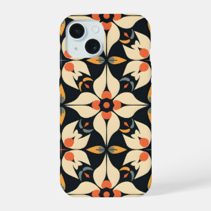Coque iPhone 15 Symphonie de Pétales Abstraits