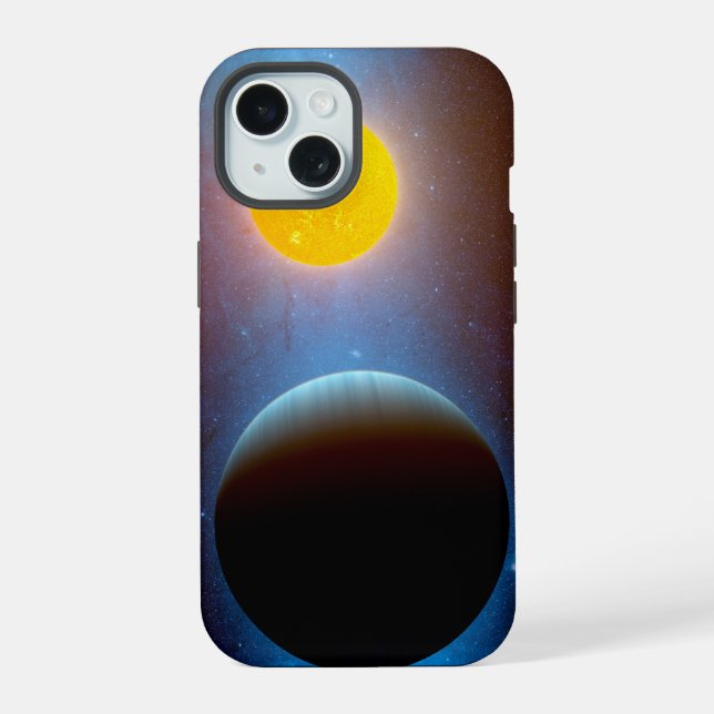 Coque iPhone 15 Système stellaire Kepler-10. (Verso)