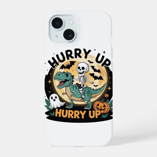 Coque iPhone 15 T-Rex Halloween (Verso)