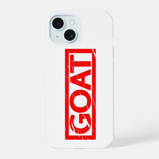 Coque iPhone 15 Tampon GOAT (Verso)
