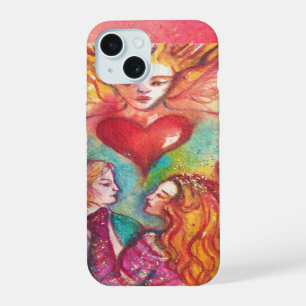 Coque iPhone 15 TAROTS DES OMBRES PERDUES / AMOUREUX Saint-Valenti