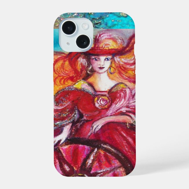 COQUE iPhone 15 TAROTS DES OMBRES PERDUES / LA ROUE DE LA FORTUNE (Verso)