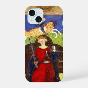 COQUE iPhone 15 TAROTS RENAISSANCE ANTIQUES 8 / JUSTICE