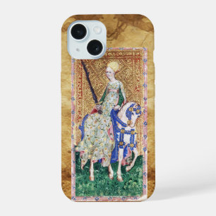 COQUE iPhone 15 TAROTS RENAISSANCE ANTIQUES / DAME D'ÉPÉES