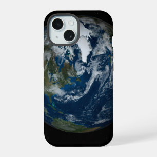 Coque iPhone 15 Terre avec nuages et glace de mer 2