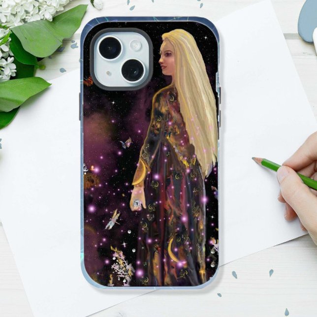 Coque iPhone 15 Terre des cristaux magiques (Créateur téléchargé)