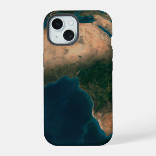 Coque iPhone 15 Terre entière depuis l'espace au-dessus du contine