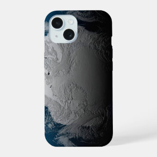 Coque iPhone 15 Terre pleine montrant des nuages simulés au-dessus