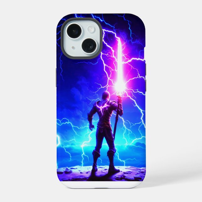 coque iphone 15 Thunder Effect (Verso)