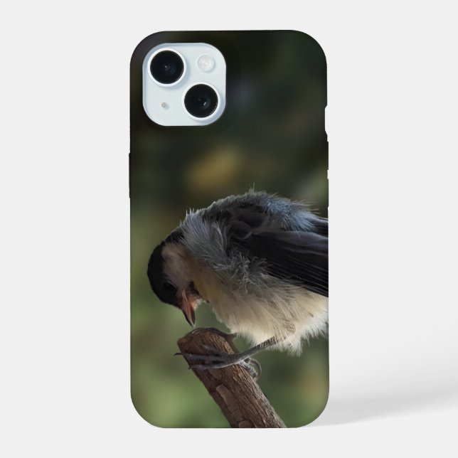 Coque iPhone 15 Tidi my Bird le Parus Major (Verso)