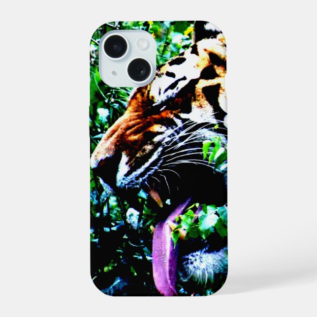 Coque iPhone 15 Tigre de l'Amour iphm (Verso)